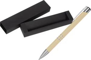 Macma Kugelschreiber Kugelschreiber aus Metall / mit Pappetui / Farbe: elfenbein