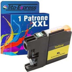 Tito-Express ersetzt Brother LC-12E Brother LC 12 E BrotherLC12E Yellow Tintenpatrone (für MFC-J-6925DW)