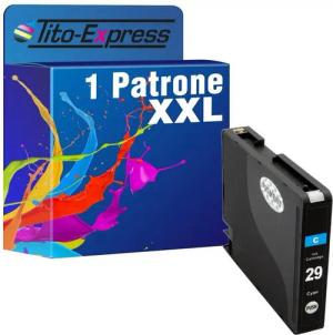 Tito-Express ersetzt Canon PGI-29 Canon PGI 29 CanonPGI29 Cyan Tintenpatrone (für Pixma Pro 1)