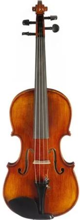 FAME Violine, FVN-118 Violine 3/4 Massiver Ahornkorpus Fichtendecke Ebenholz-Griffbrett Guarneri-Kinnhalter Ebenholz-Saitenhalter Schweizer Modell Stimmwirbel Brasilholzbogen Inklusive Etui, Violinen / Geigen, Akustische Violinen, Violine 3/4, Massiver Ah