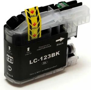 Kompatibel Brother LC-123 XL Schwarz Tintenpatrone (DW)