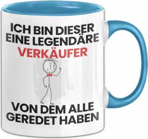 Trendation Tasse Verkäufer Geschenk Tasse Lustige Geschenkidee Geburtstag für Verkäufer