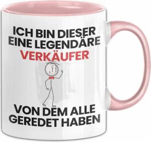 Trendation Tasse Verkäufer Geschenk Tasse Lustige Geschenkidee Geburtstag für Verkäufer