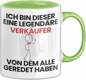 Trendation Tasse Verkäufer Geschenk Tasse Lustige Geschenkidee Geburtstag für Verkäufer