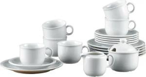 Seltmann Weiden Kombiservice Kaffeeservice Compact Uni 20-teilig weiß Nr. 482-122, Porzellan