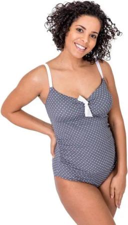 petit amour Umstandsbadeanzug Badeanzug schwanger ANTONIE_grey Umstandsbademode maternity swimwear Maternity swimwears stylish und bequem, Design made in Hamburg