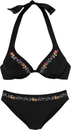 Buffalo Bügel-Bikini mit Blumenstickerei