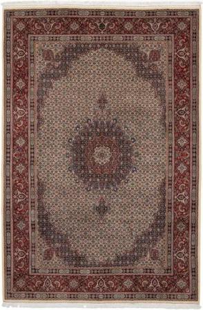 Nain Trading Orientteppich Moud 203x299 Handgeknüpfter Orientteppich / Perserteppich, rechteckig, Höhe: 12 mm