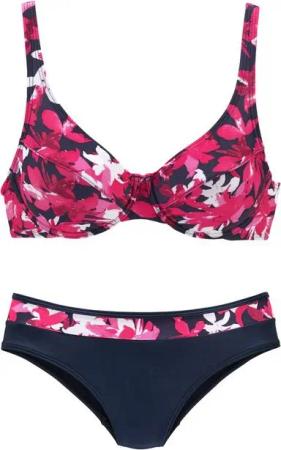 petite fleur Bügel-Bikini mit floralem Druck