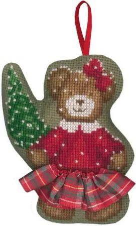 Le Bonheur des Dames Kreativset Le Bonheur des Dames Kreuzstich Stickpackung "Weihnachtsbaumschmuck B, (embroidery kit by Marussia)