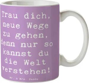 Mr. & Mrs. Panda Tasse Unbekannte Orte erkunden - Lavendeltraum - Geschenk, neue Erfahrungen, Keramik, Exklusive Motive