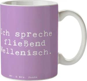 Mr. & Mrs. Panda Tasse Fließend Surfen - Lavendeltraum - Geschenk, Wellen, Kaffeetassen, Tra, Keramik, Brillante Bedruckung