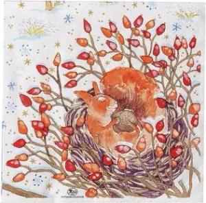 Hutschenreuther Christbaumschmuck Hutschenreuther Xmas 'Servietten 33x33/20 - Weihnachtsabend' 2022