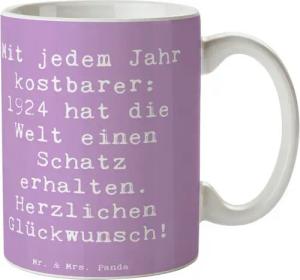 Mr. & Mrs. Panda Tasse 1924 Geburtstag - Lavendeltraum - Geschenk, geschichtsträchtige Gesch, Keramik, Exklusive Motive