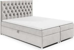 Best for Home Boxspringbett mit Bettkasten Doppelbett Trinity K14 Bonellfederkern inkl 7cm Topper (140x200 160x200 180x200 200x200 cm, Bonell-Matratze, gepolstertes Kopfteil, Polsterbett versch. Größen), mit oder ohne Topper, Flexible Liefermöglichkeiten,