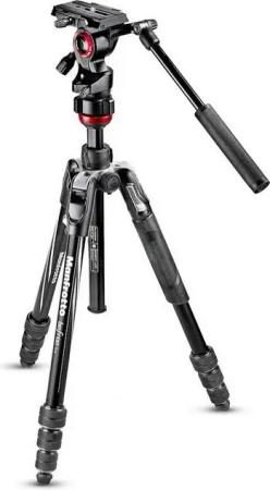 Manfrotto MVKBFRT-LIVE Befree Live Kit Twist Alu mit Fluid-V Stativhalterung