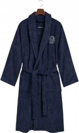Gant Bademantel Gant Home Bademantel Crest Robe Marine (S)