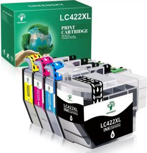 Greensky 4er-pack ersetzt Brother LC422 LC 422XL Tintenpatrone (Brother MFC-J 5340 DW MFC-J 5340 DWE Ecopro MFC-J 5345 DW MFC-J 5740 DW MFC-J 6540 DW, MFC-J 6540 DWE MEC-J 6590 DW MFC-J 6940 DW)