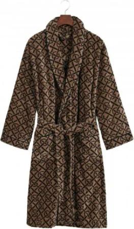 Gant Bademantel Gant Home Bademantel G-Monogram Robe Cold Beige (S)