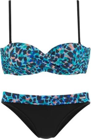 LASCANA Bügel-Bandeau-Bikini im Animaldesign
