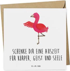 Mr. & Mrs. Panda Grußkarte Wellness Auszeit - Weiß - Geschenk, Valentinstag, Geschenk für Freund