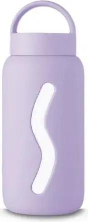 suebidou Trinkflasche Mini Bottle 500 ml aus hochwertigem Borosilikatglas verchiedene Farben, 500 ml, aus robustem Borosilikatglas