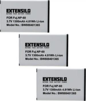 Extensilo passend für Sony Mylo COM-1/B, COM-1/W, COM-2, COM-1 Digitalkamera / Kamera-Akku Li-Ion 1300 mAh