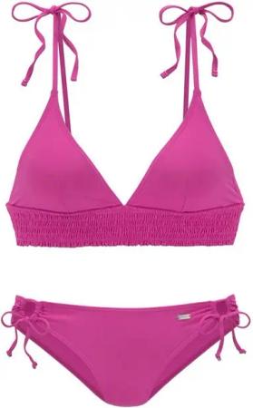 Buffalo Triangel-Bikini mit gesmoktem Einsatz