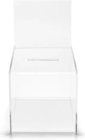 magnetoplan® Geldkassette Holtz Sammelbox Acryl - Organizer für Visitenkarten, Münzen. (1 St)