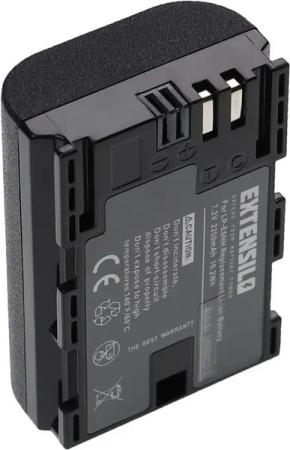 Extensilo passend für Canon EOS 80D, R5, R6, 7D Mark II, R6 Mark II, 90D, R, R7, Kamera-Akku Li-Ion 2250 mAh