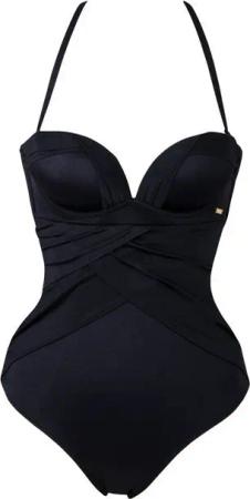 Gossard Badeanzug Sienna Push-Up Badeanzug Black (Push-Up, 1-St., glatt)