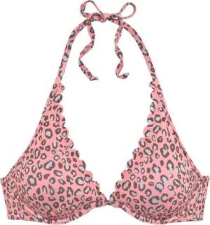 LASCANA Bügel-Bikini-Top Mae, farbenfroher Animalprint, herausnehmbare Cups, im Nacken zu binden