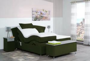 Meisterbetten Boxspringbett Huss (mit Motor, 7-Zonen Taschenfederkernmatratzen, Ergoflex), Inklusive kostenloser Lieferung und Aufbau