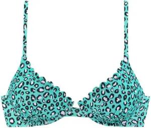 LASCANA Bügel-Bikini-Top Mae, farbenfroher Animalprint, verstellbare Träger, wattierte Cups