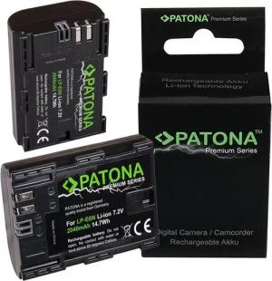 Patona 2x Premium Akku für Canon LP-E6N LPE6N XC10 Kamera-Akku Ersatzakku Kameraakku 2040 mAh (7,2 V, 2 St), EOS R EOS 80D 7D 70D 6D 60D
