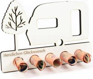 Dekolando Geschenkkarte Geschenk Wohnwagen Camping Camper Wohnwagenfans Geldgeschenk