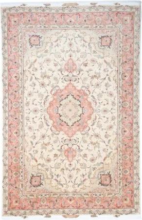 Nain Trading Orientteppich Täbriz 50Raj 195x303 Handgeknüpfter Orientteppich / Perserteppich, rechteckig, Höhe: 7 mm