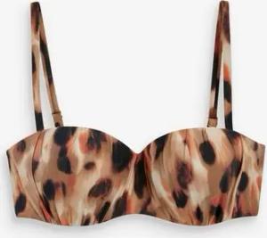 Next Bandeau-Bikini-Top Formendes, gerafftes Bikinioberteil mit Bügel (1-St)