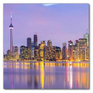 Wallario Möbelfolie Toronto Skyline - Kanada am Abend