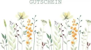 Perleberg Grußkarten Gutschein Glückwunschkarte im Format 115x17cm mit Umschlag uniq8