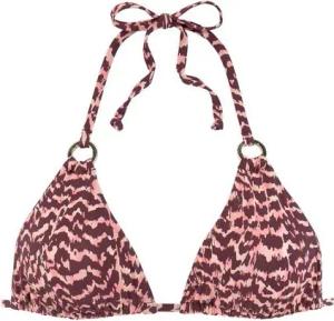 LASCANA Triangel-Bikini-Top Holly, mit goldfarbenen Zierringen