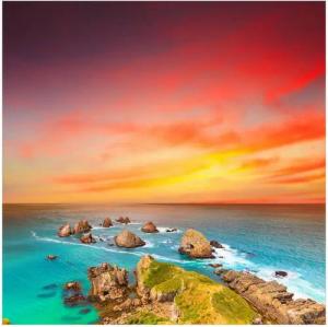 Wallario Memoboard Himmel am Abend