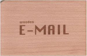 holzpost GmbH Postkarte Holzpostkarte "wooden E-Mail