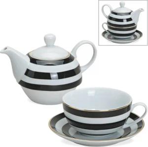 matches21 HOME & HOBBY Teekanne Tea for One Tee Geschenkset mit Goldrand, 0.5 l, (1-St)
