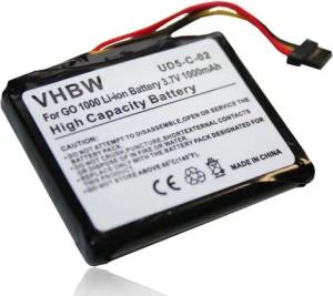 vhbw passend für TomTom Go Live 1530, 4ER51, Live 820, Live Top Gear, 825, Akku Li-Ion 1000 mAh