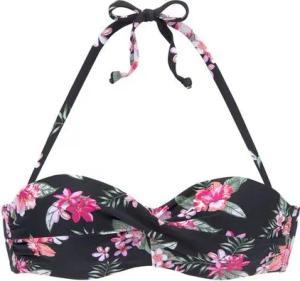 LASCANA Bügel-Bandeau-Bikini-Top Santini, im floralen Design