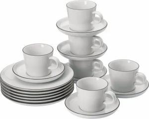 Thomas Porzellan Kaffeeservice Cucina Colori Black, 6 Personen, Porzellan, 18-tlg.
