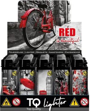 emeco Feuerzeug Reibrad-Motivfeuerzeug Feuerzeuge Feuerzeug 50er Red Beautyful