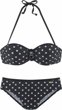 LASCANA Bügel-Bandeau-Bikini mit Zier-Accessoires