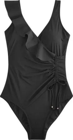 Next Badeanzug Shaping-Badeanzug im Wickeldesign mit Rüschen (1-St)